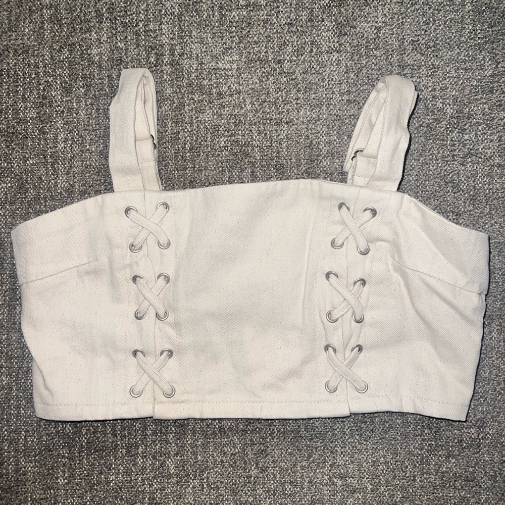 Tan Crop Top